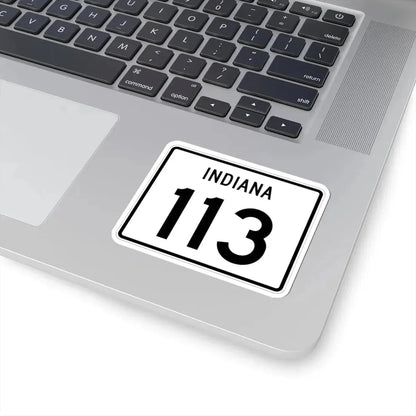 Indiana 113 (Indiana) (Road Sign) STICKER Vinyl Kiss-Cut Decal - The Sticker Space