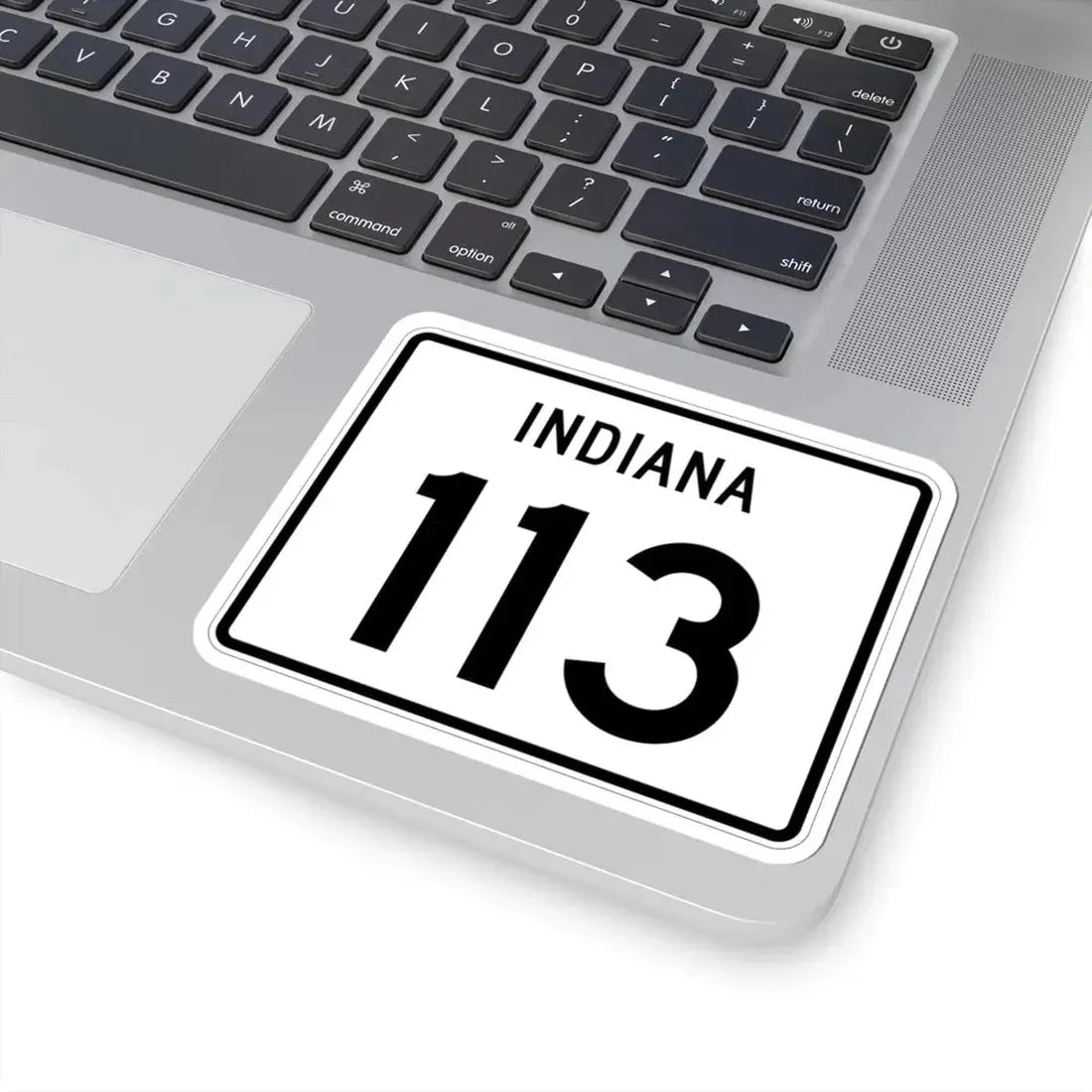 Indiana 113 (Indiana) (Road Sign) STICKER Vinyl Kiss-Cut Decal - The Sticker Space