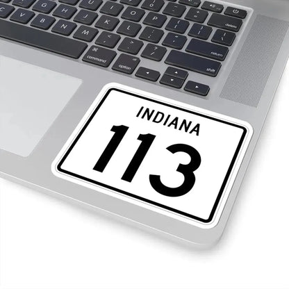 Indiana 113 (Indiana) (Road Sign) STICKER Vinyl Kiss-Cut Decal - The Sticker Space