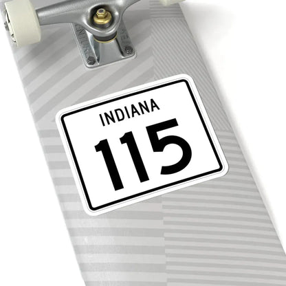 Indiana 115 (Indiana) (Road Sign) STICKER Vinyl Kiss-Cut Decal - The Sticker Space