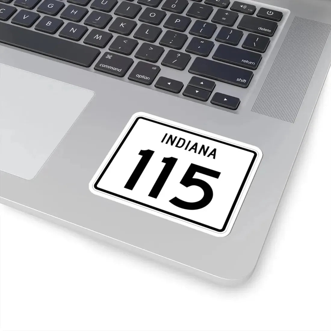 Indiana 115 (Indiana) (Road Sign) STICKER Vinyl Kiss-Cut Decal - The Sticker Space