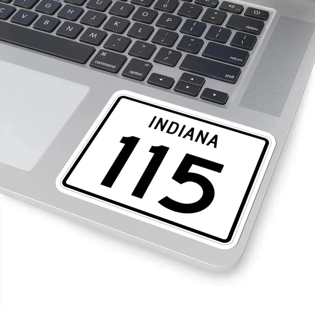 Indiana 115 (Indiana) (Road Sign) STICKER Vinyl Kiss-Cut Decal - The Sticker Space