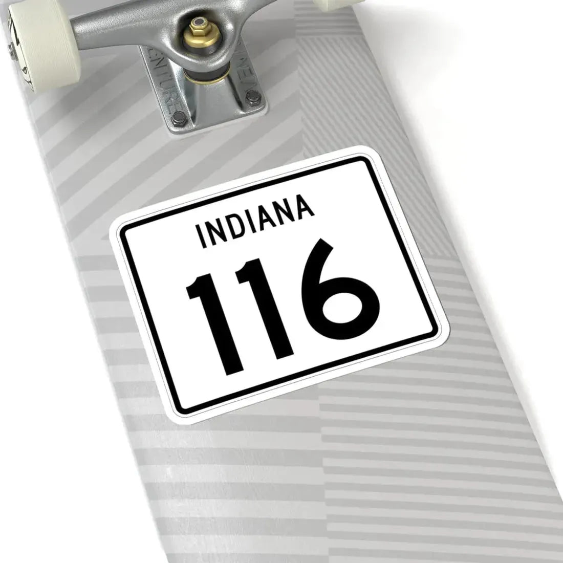 Indiana 116 (Indiana) (Road Sign) STICKER Vinyl Kiss-Cut Decal - The Sticker Space