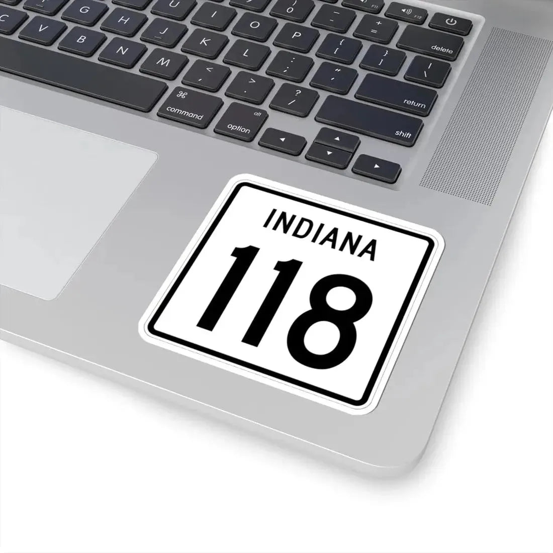 Indiana 118 1955 (Indiana) (Road Sign) STICKER Vinyl Kiss-Cut Decal - The Sticker Space