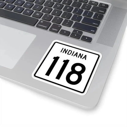 Indiana 118 1955 (Indiana) (Road Sign) STICKER Vinyl Kiss-Cut Decal - The Sticker Space