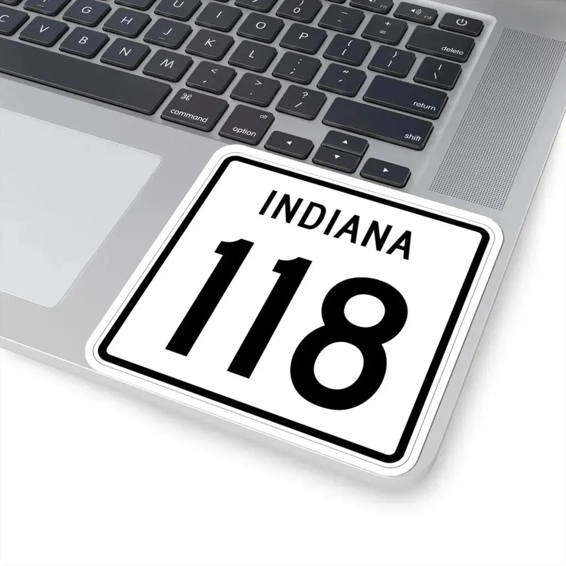 Indiana 118 1955 (Indiana) (Road Sign) STICKER Vinyl Kiss-Cut Decal - The Sticker Space