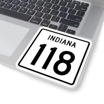 Indiana 118 1955 (Indiana) (Road Sign) STICKER Vinyl Kiss-Cut Decal - The Sticker Space