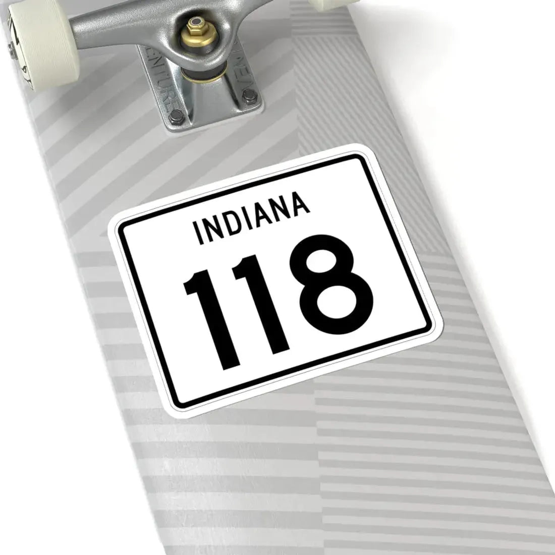 Indiana 118 (Indiana) (Road Sign) STICKER Vinyl Kiss-Cut Decal - The Sticker Space