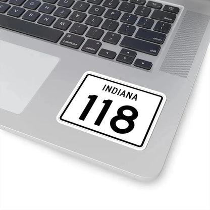 Indiana 118 (Indiana) (Road Sign) STICKER Vinyl Kiss-Cut Decal - The Sticker Space