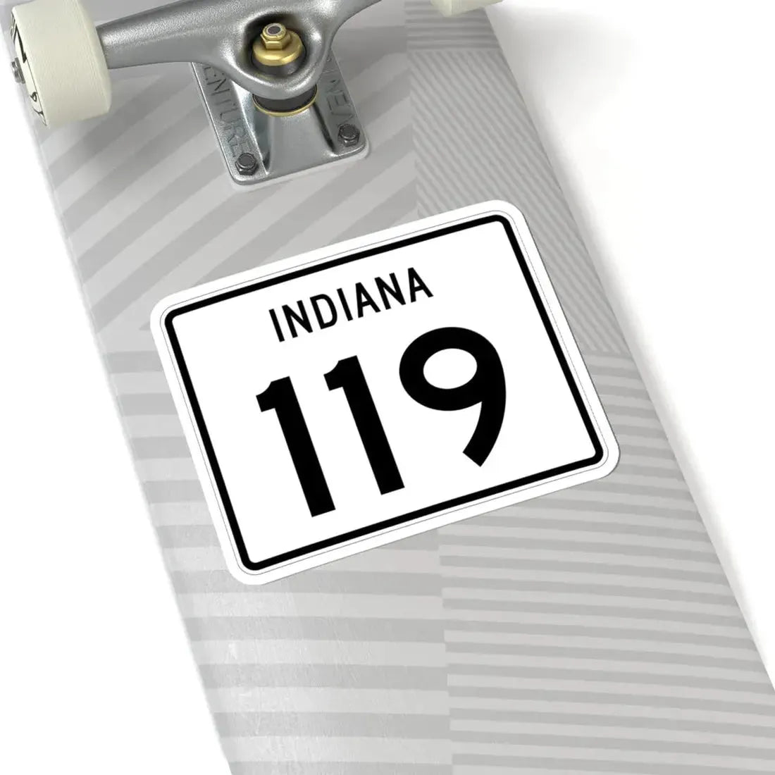 Indiana 119 (Indiana) (Road Sign) STICKER Vinyl Kiss-Cut Decal - The Sticker Space
