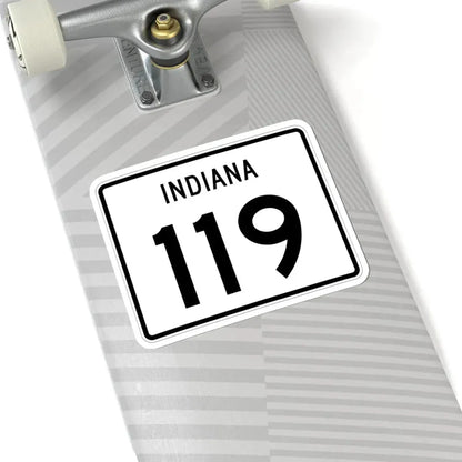 Indiana 119 (Indiana) (Road Sign) STICKER Vinyl Kiss-Cut Decal - The Sticker Space