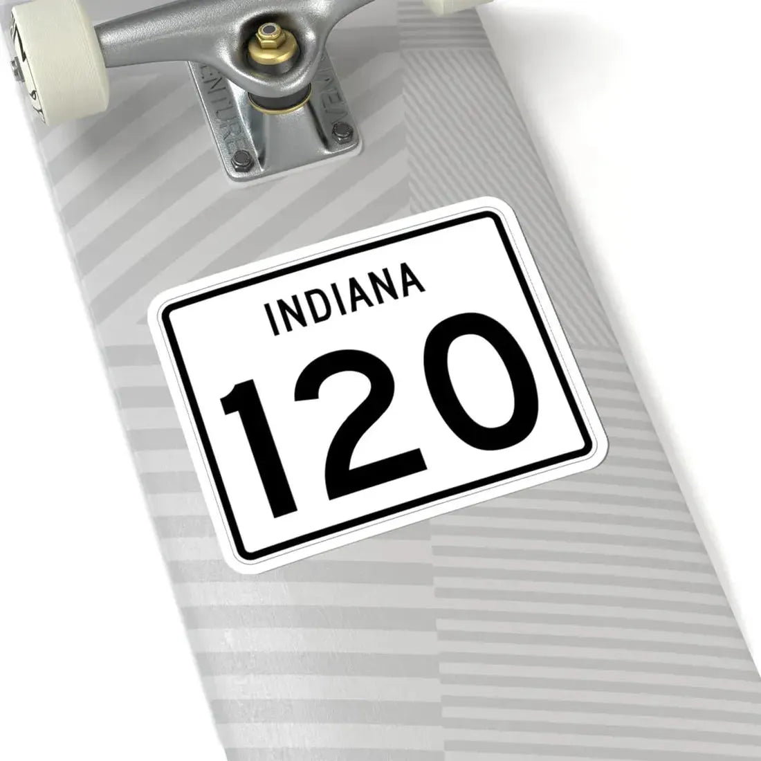 Indiana 120 (Indiana) (Road Sign) STICKER Vinyl Kiss-Cut Decal - The Sticker Space