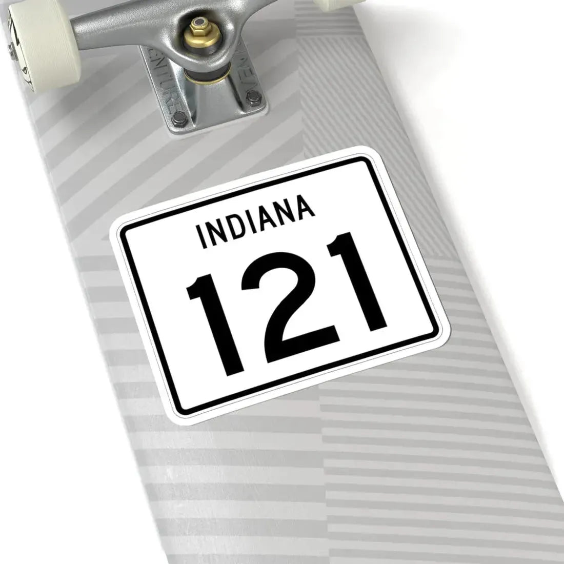 Indiana 121 (Indiana) (Road Sign) STICKER Vinyl Kiss-Cut Decal - The Sticker Space