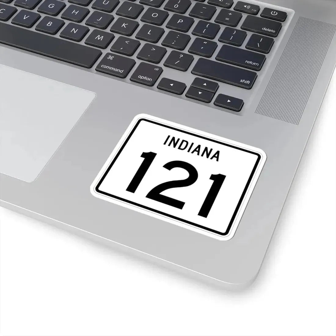 Indiana 121 (Indiana) (Road Sign) STICKER Vinyl Kiss-Cut Decal - The Sticker Space