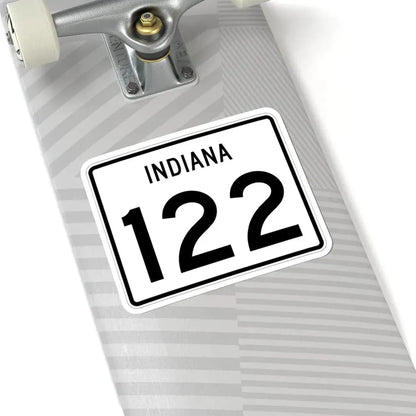 Indiana 122 (Indiana) (Road Sign) STICKER Vinyl Kiss-Cut Decal - The Sticker Space