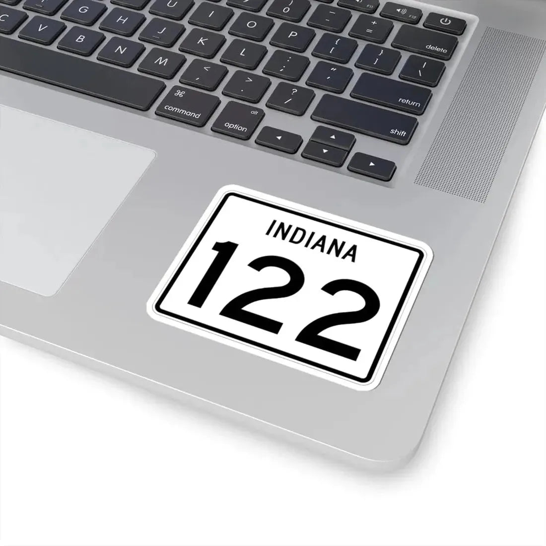 Indiana 122 (Indiana) (Road Sign) STICKER Vinyl Kiss-Cut Decal - The Sticker Space