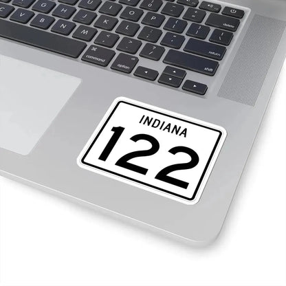 Indiana 122 (Indiana) (Road Sign) STICKER Vinyl Kiss-Cut Decal - The Sticker Space