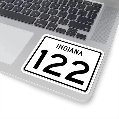Indiana 122 (Indiana) (Road Sign) STICKER Vinyl Kiss-Cut Decal - The Sticker Space