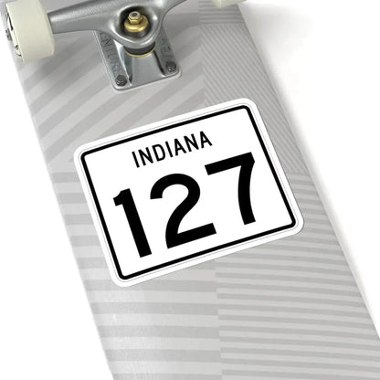 Indiana 127 (Indiana) (Road Sign) STICKER Vinyl Kiss-Cut Decal - The Sticker Space