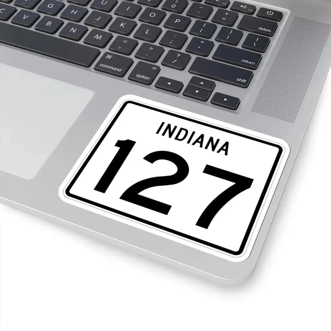 Indiana 127 (Indiana) (Road Sign) STICKER Vinyl Kiss-Cut Decal - The Sticker Space