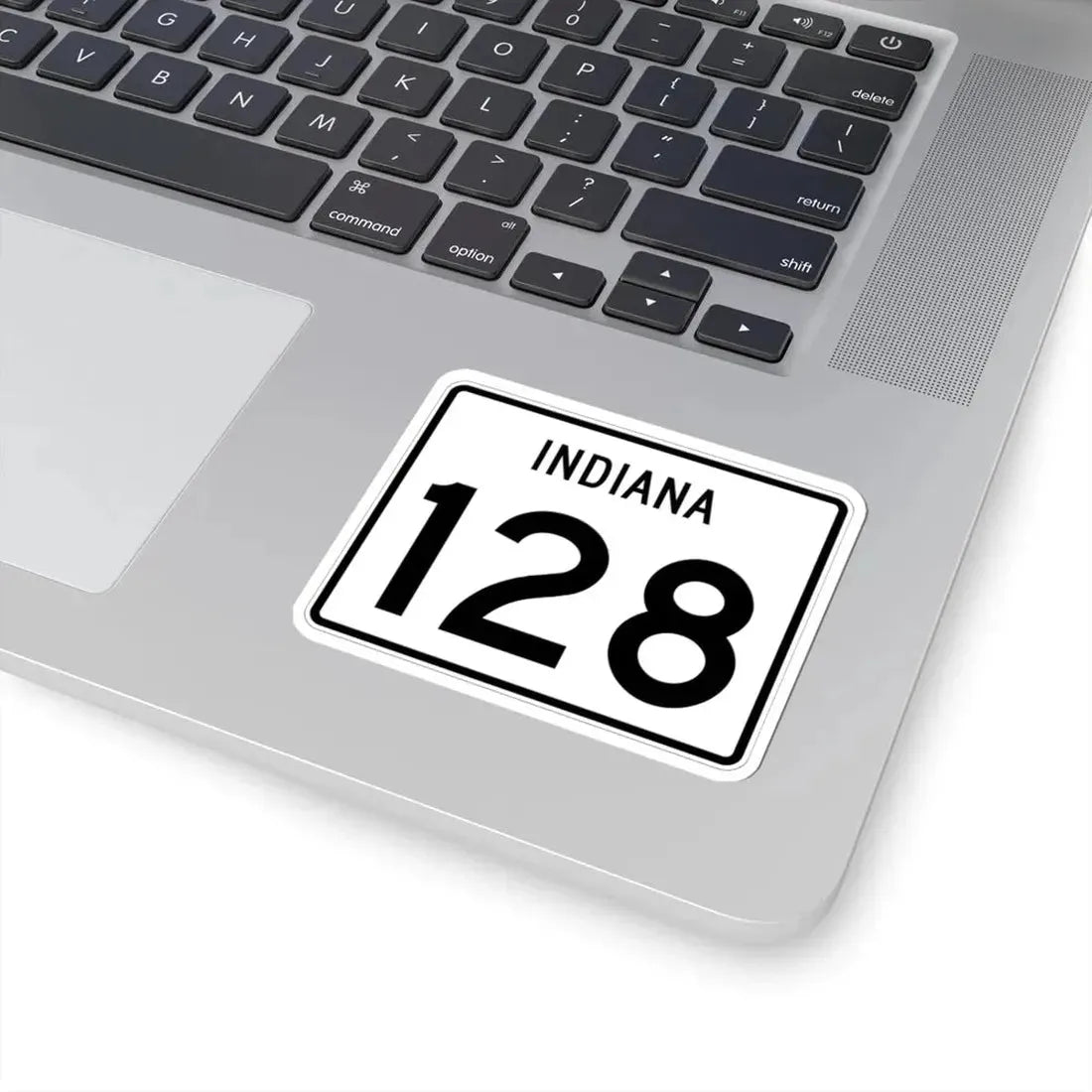 Indiana 128 (Indiana) (Road Sign) STICKER Vinyl Kiss-Cut Decal - The Sticker Space