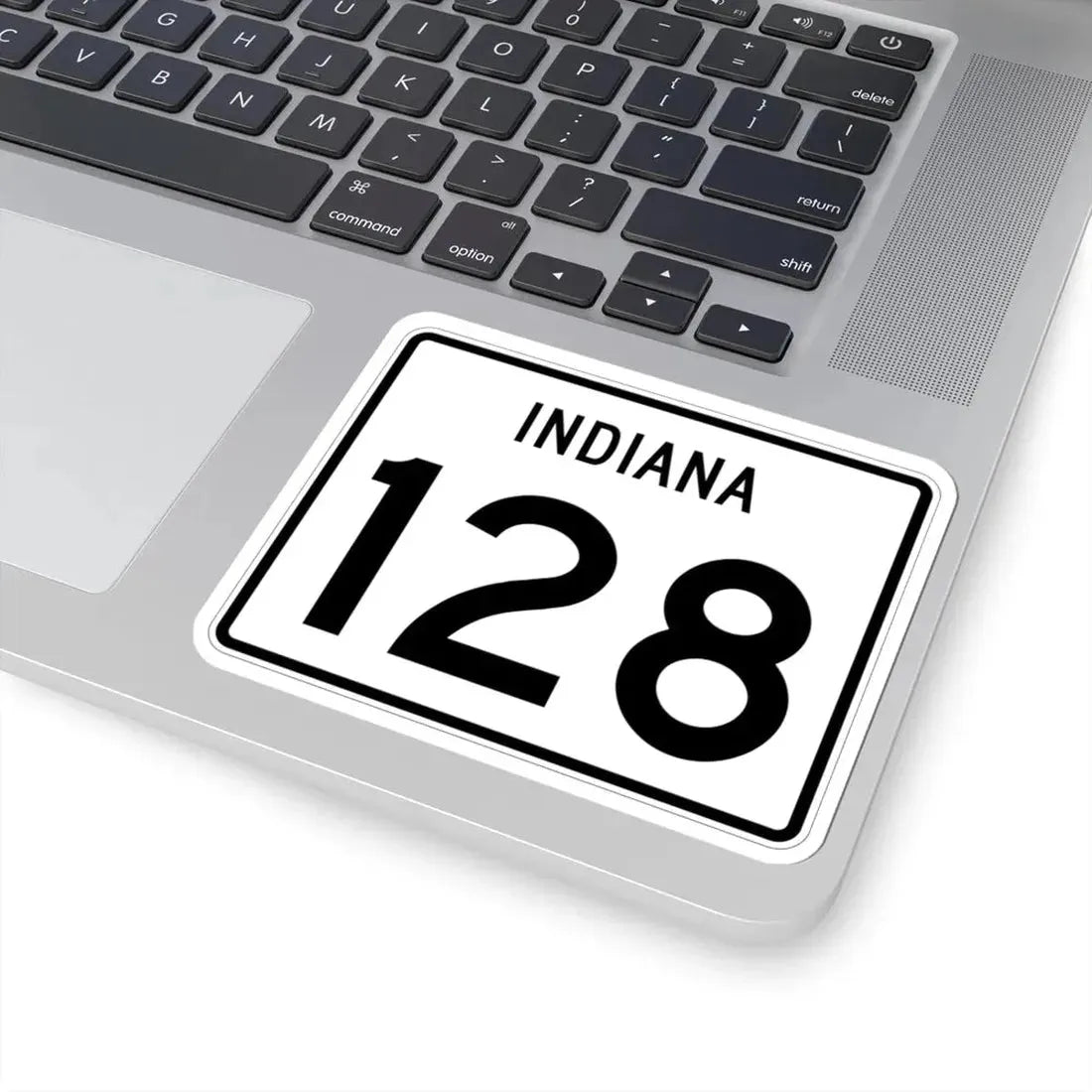 Indiana 128 (Indiana) (Road Sign) STICKER Vinyl Kiss-Cut Decal - The Sticker Space