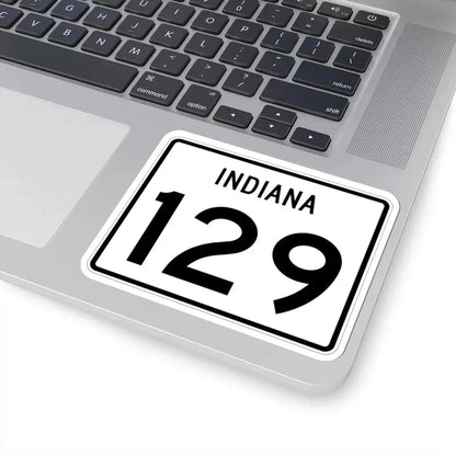 Indiana 129 (Indiana) (Road Sign) STICKER Vinyl Kiss-Cut Decal - The Sticker Space