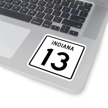 Indiana 13 (Indiana) (Road Sign) STICKER Vinyl Kiss-Cut Decal - The Sticker Space