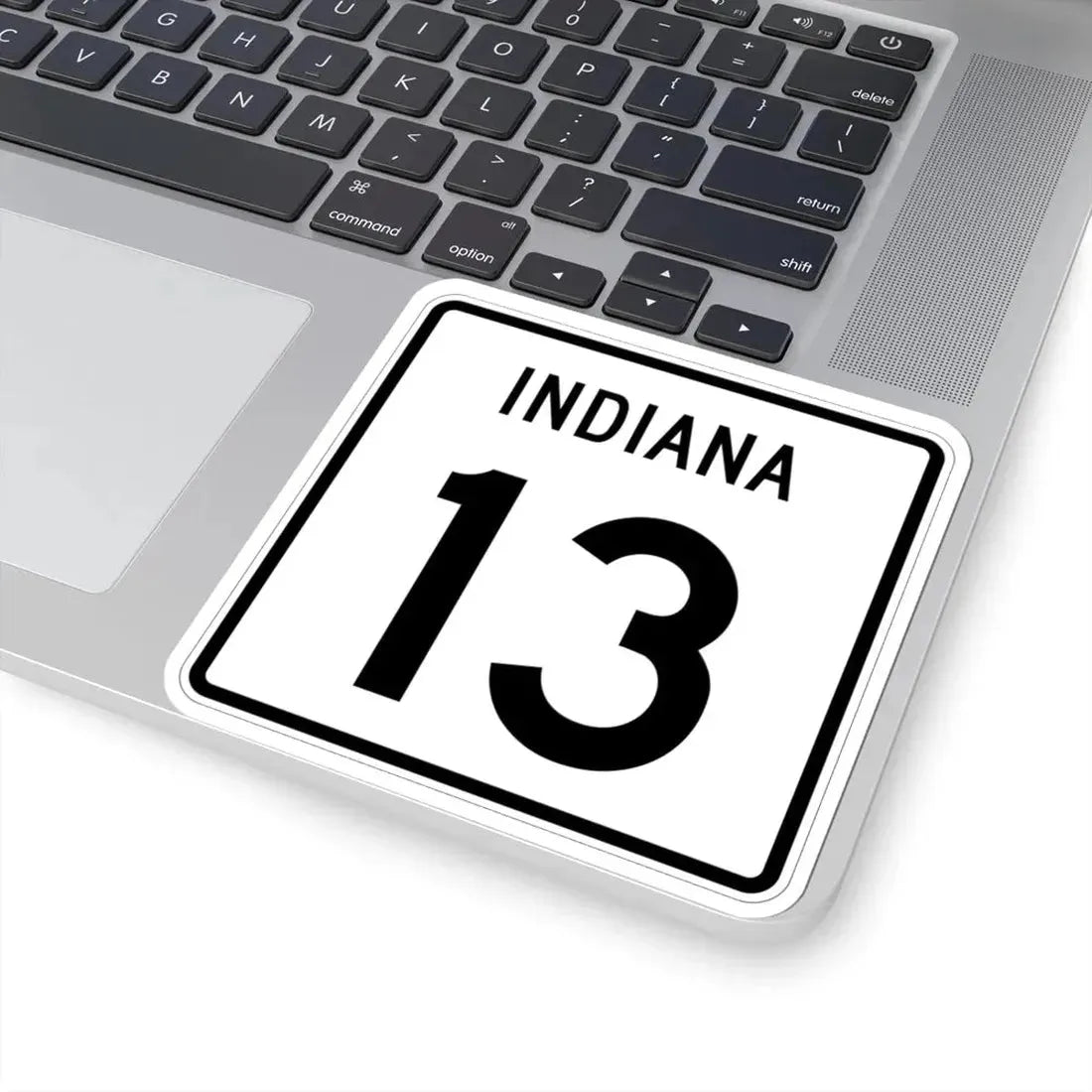 Indiana 13 (Indiana) (Road Sign) STICKER Vinyl Kiss-Cut Decal - The Sticker Space