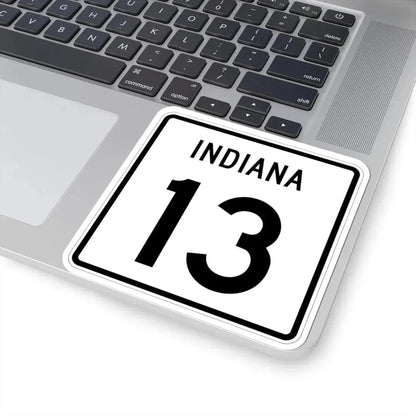 Indiana 13 (Indiana) (Road Sign) STICKER Vinyl Kiss-Cut Decal - The Sticker Space