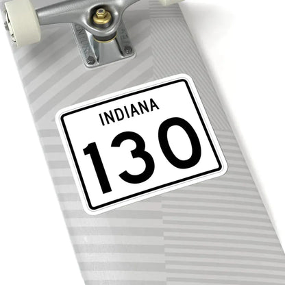 Indiana 130 (Indiana) (Road Sign) STICKER Vinyl Kiss-Cut Decal - The Sticker Space