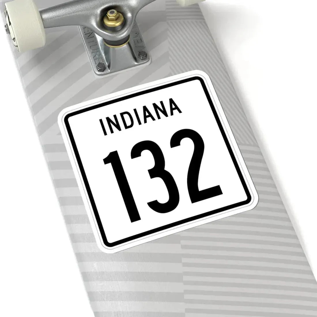 Indiana 132 1955 (Indiana) (Road Sign) STICKER Vinyl Kiss-Cut Decal - The Sticker Space