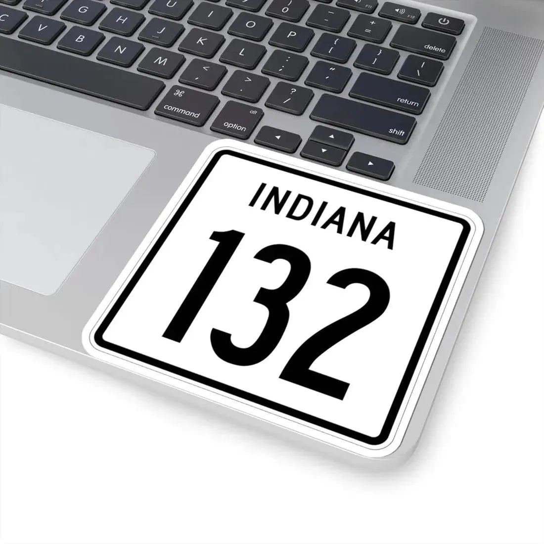 Indiana 132 1955 (Indiana) (Road Sign) STICKER Vinyl Kiss-Cut Decal - The Sticker Space