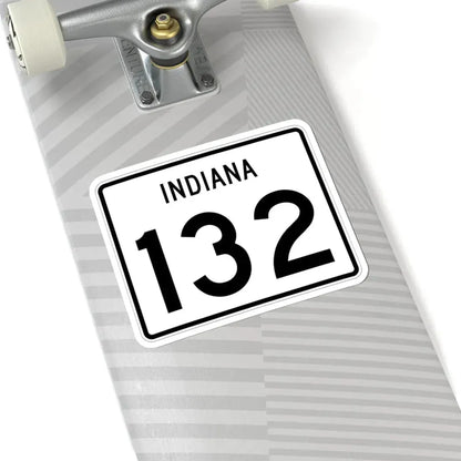 Indiana 132 (Indiana) (Road Sign) STICKER Vinyl Kiss-Cut Decal - The Sticker Space