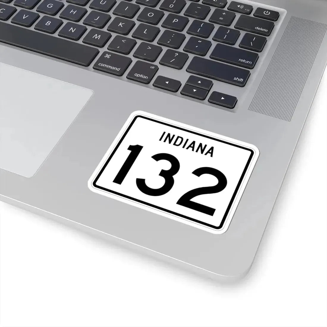 Indiana 132 (Indiana) (Road Sign) STICKER Vinyl Kiss-Cut Decal - The Sticker Space