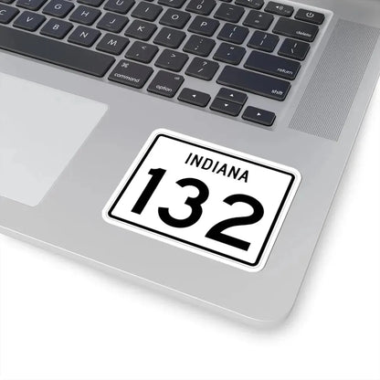 Indiana 132 (Indiana) (Road Sign) STICKER Vinyl Kiss-Cut Decal - The Sticker Space