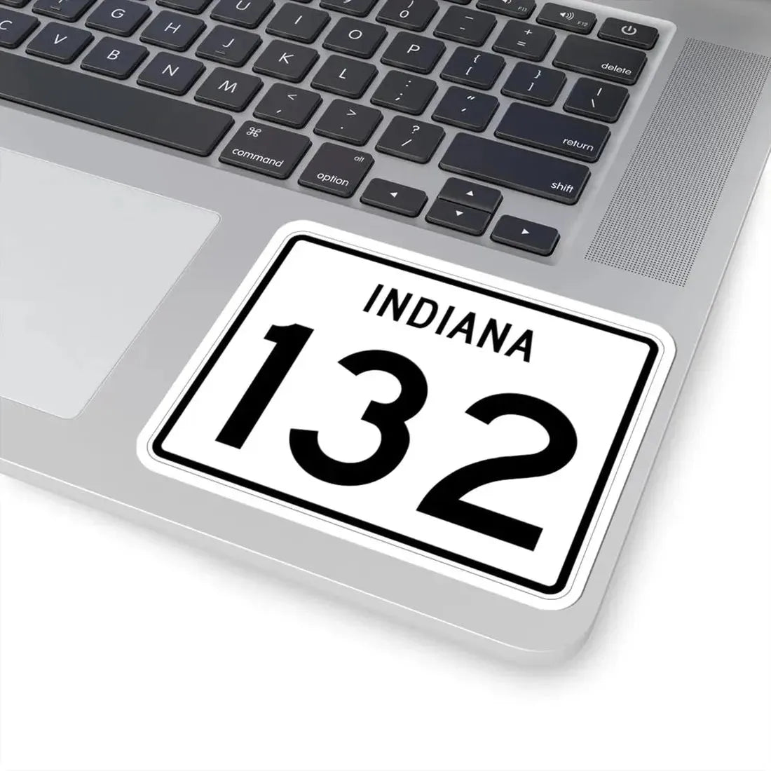 Indiana 132 (Indiana) (Road Sign) STICKER Vinyl Kiss-Cut Decal - The Sticker Space