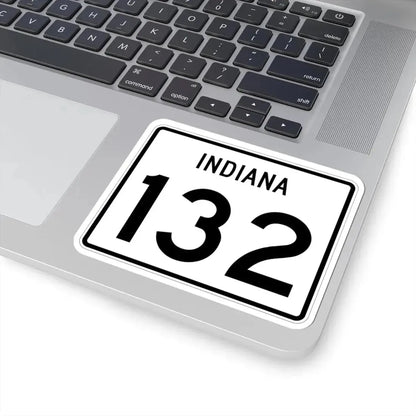 Indiana 132 (Indiana) (Road Sign) STICKER Vinyl Kiss-Cut Decal - The Sticker Space
