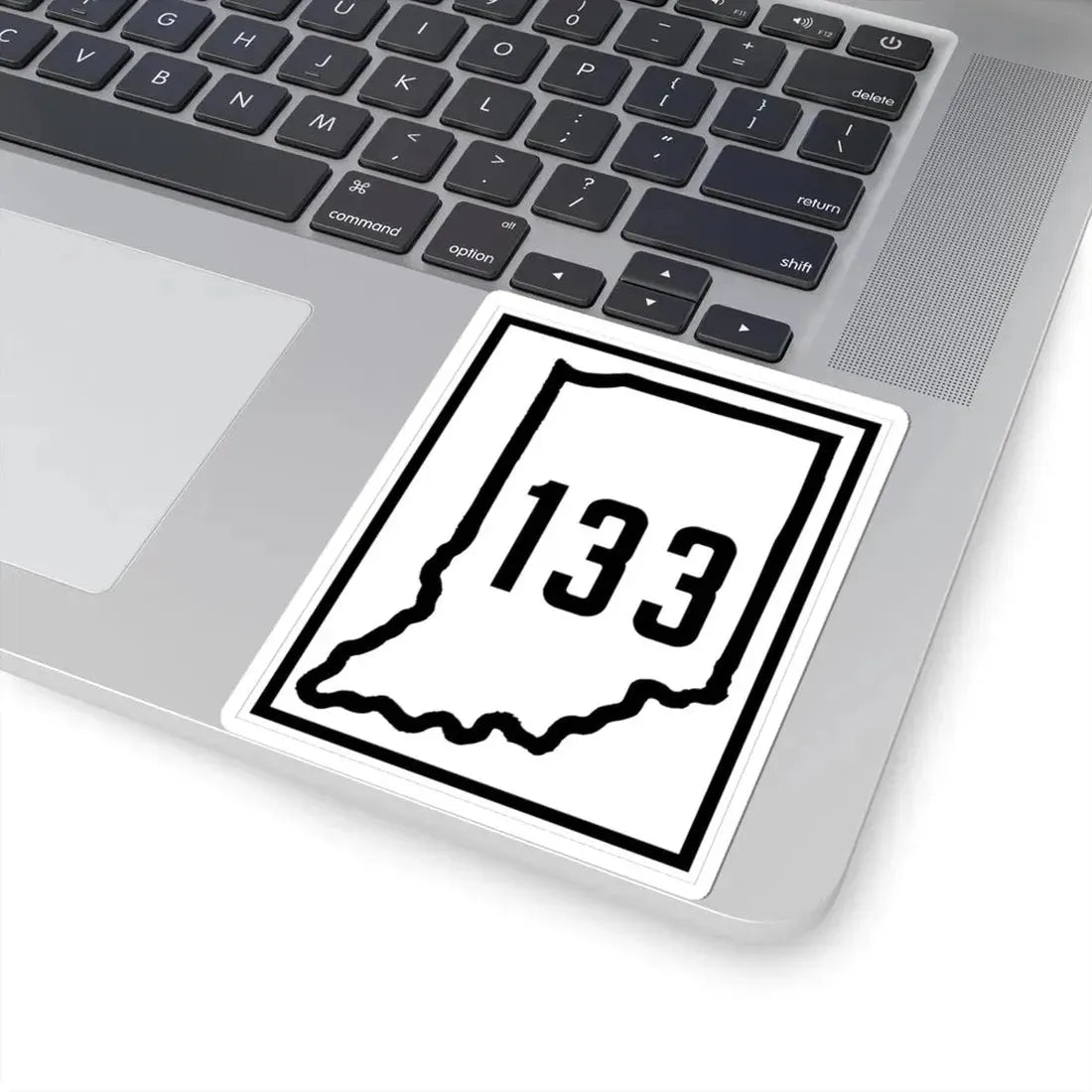 Indiana 133 1926 (Indiana) (Road Sign) STICKER Vinyl Kiss-Cut Decal - The Sticker Space
