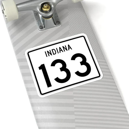 Indiana 133 (Indiana) (Road Sign) STICKER Vinyl Kiss-Cut Decal - The Sticker Space