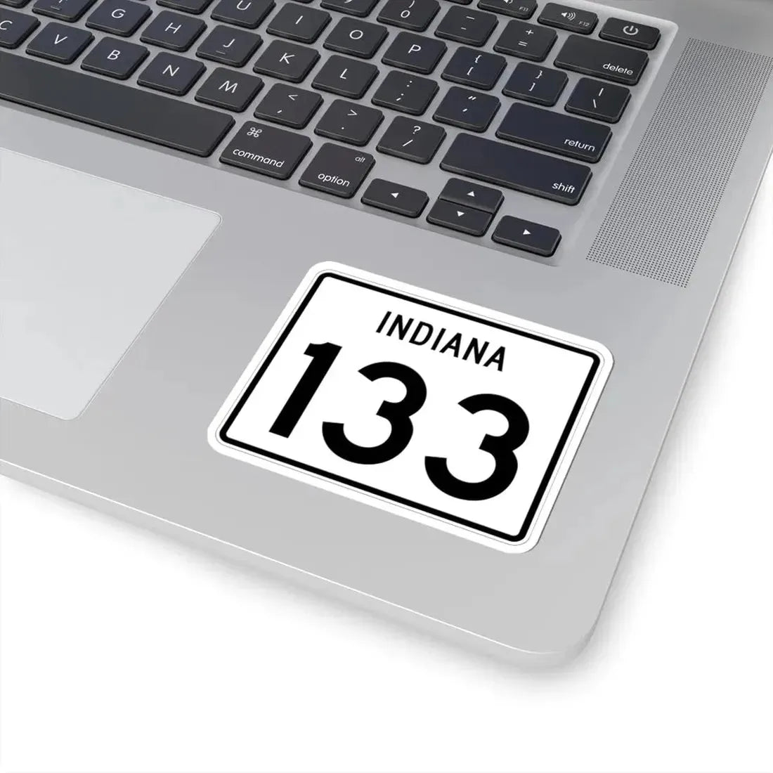 Indiana 133 (Indiana) (Road Sign) STICKER Vinyl Kiss-Cut Decal - The Sticker Space