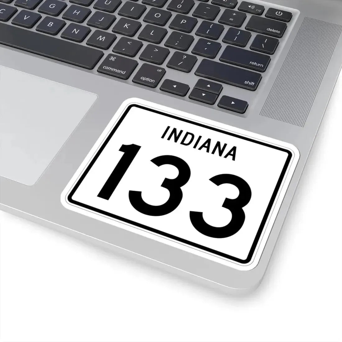 Indiana 133 (Indiana) (Road Sign) STICKER Vinyl Kiss-Cut Decal - The Sticker Space