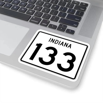 Indiana 133 (Indiana) (Road Sign) STICKER Vinyl Kiss-Cut Decal - The Sticker Space