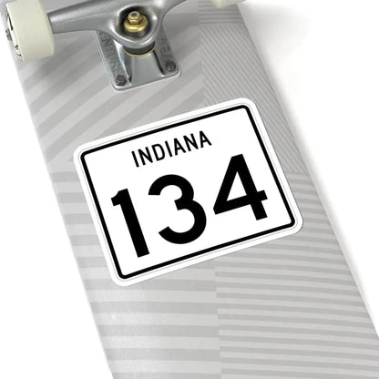 Indiana 134 (Indiana) (Road Sign) STICKER Vinyl Kiss-Cut Decal - The Sticker Space