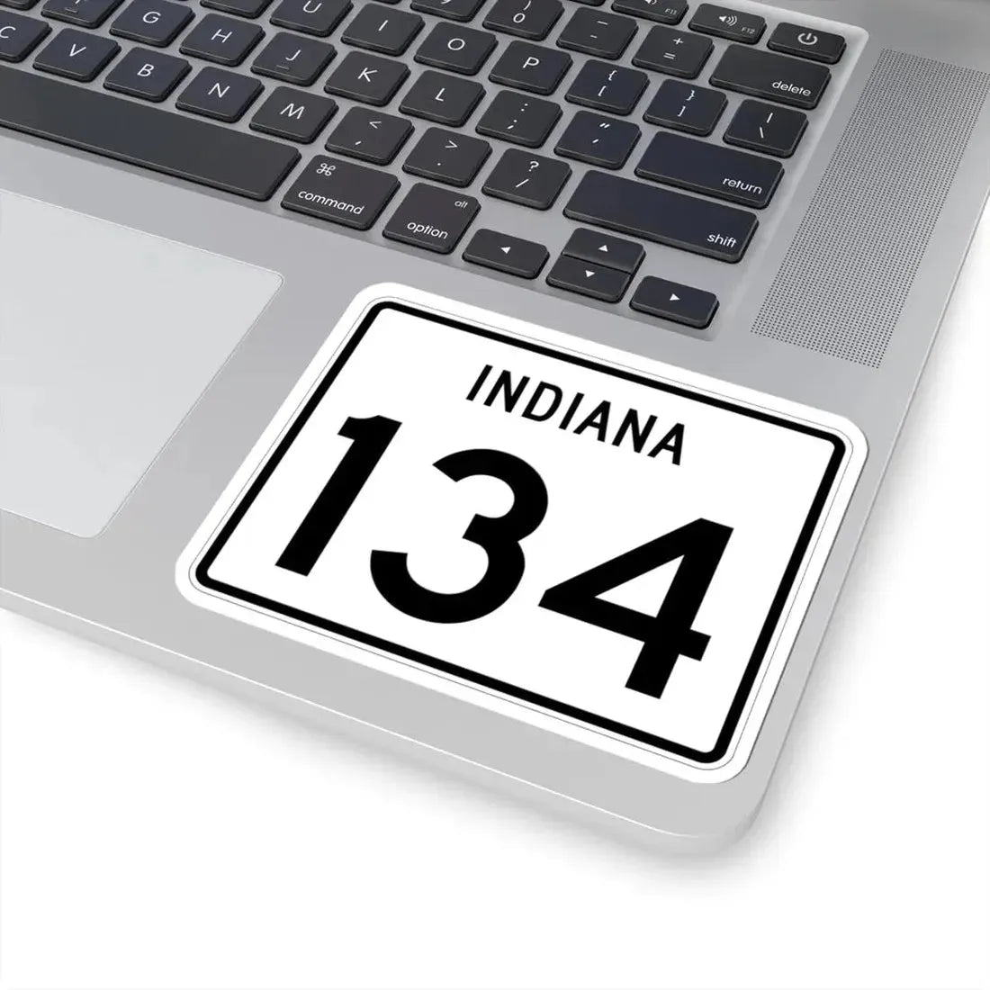 Indiana 134 (Indiana) (Road Sign) STICKER Vinyl Kiss-Cut Decal - The Sticker Space