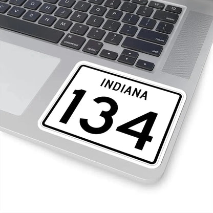 Indiana 134 (Indiana) (Road Sign) STICKER Vinyl Kiss-Cut Decal - The Sticker Space