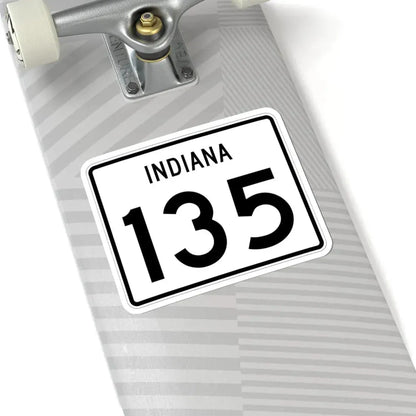 Indiana 135 (Indiana) (Road Sign) STICKER Vinyl Kiss-Cut Decal - The Sticker Space