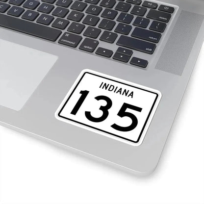 Indiana 135 (Indiana) (Road Sign) STICKER Vinyl Kiss-Cut Decal - The Sticker Space