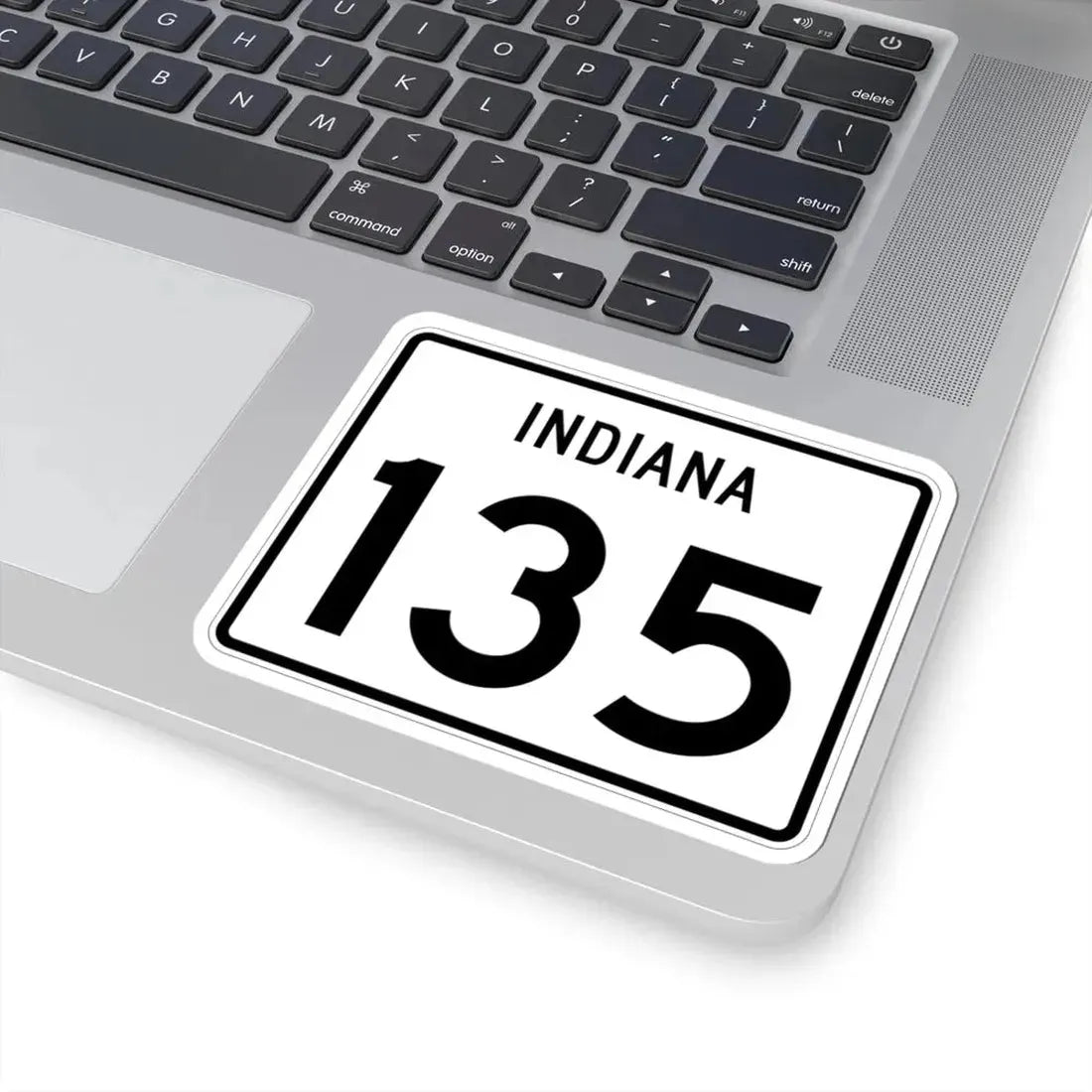 Indiana 135 (Indiana) (Road Sign) STICKER Vinyl Kiss-Cut Decal - The Sticker Space