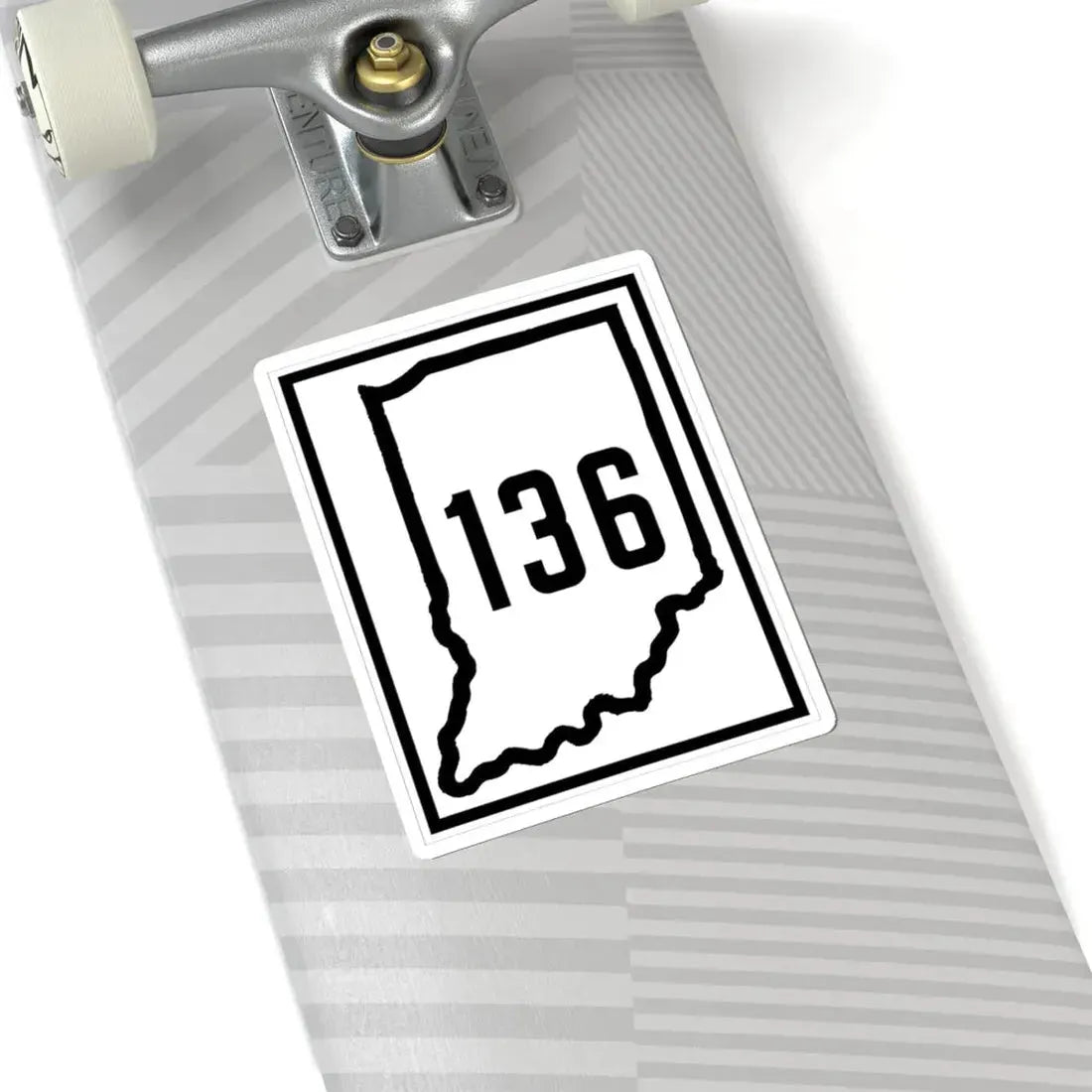 Indiana 136 1926 (Indiana) (Road Sign) STICKER Vinyl Kiss-Cut Decal - The Sticker Space